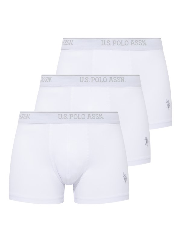 U.S. POLO ASSN. 3Pack boxerky 80097  bílé | Vermali.cz